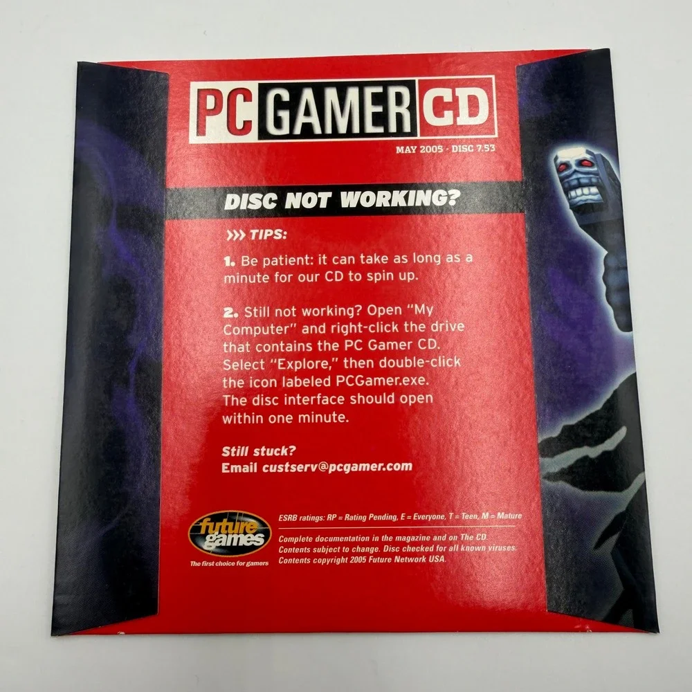 PC Gamer CD May 2005 Disc 7.53 Freedom Force vs The 3rd Reich Demo Vintage